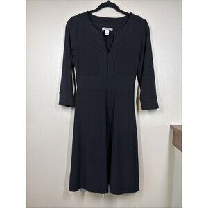 White House Black Market Black Dress formal business dressy Size 4